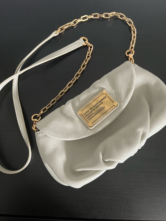 Marc By Marc Jacobs Handbags - Marc by Marc Jacobs Off-White Light Beige Mini Natasha Shoulder Purse